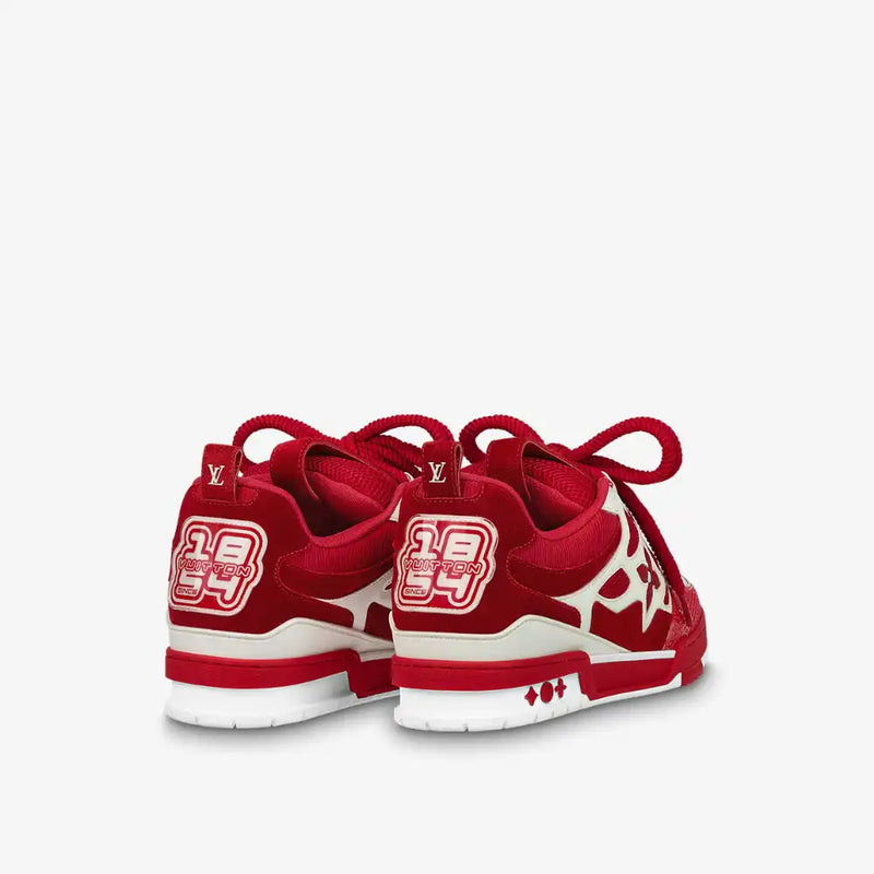 Louis Vuitton LV Skate Sneaker Red White - DRIP DOS ARTISTAS 
