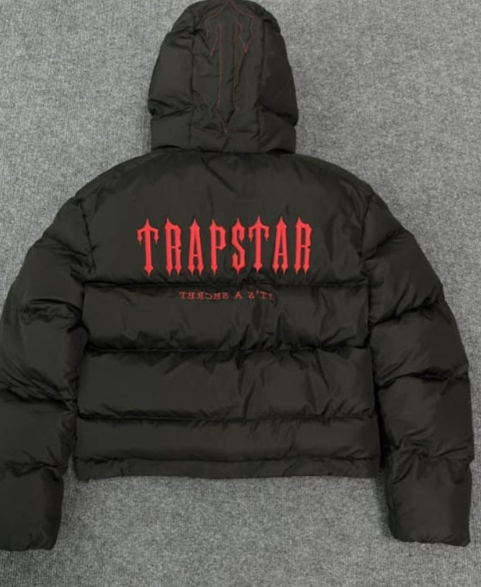 Jaqueta Trapstar Decoded Hooded Puffer 2.0 Infrared Edition
